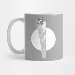 saw with sharp teeth for cutting wood Mug